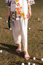 Stitched Lawn Embroidered Skinny Shalwar